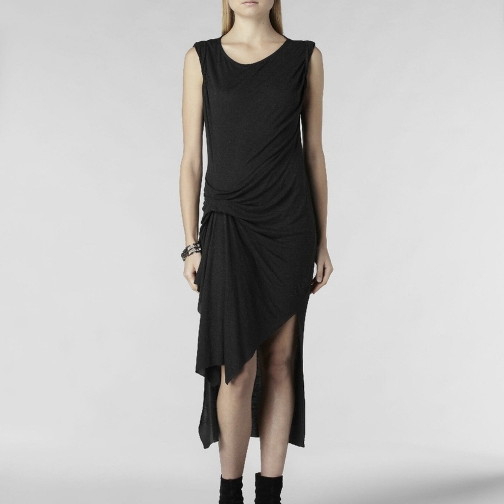 All Saints Charcoal Riviera Dress